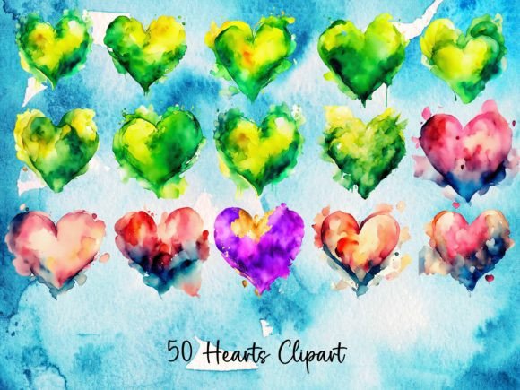 Download 50 Hearts Clipart - Clip Collection