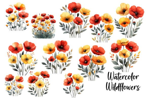 Download Red and Yellow Flower Clipart - Clip Collection