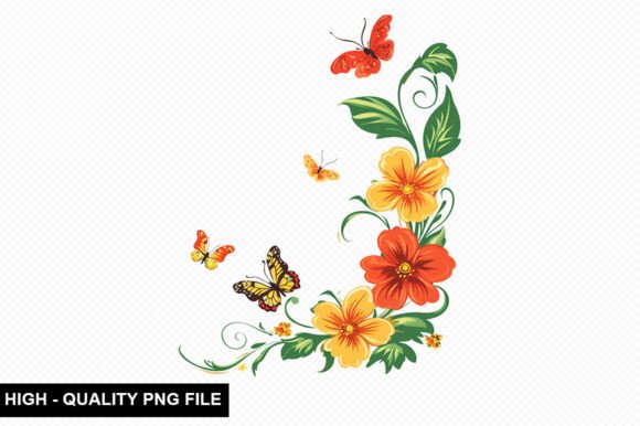 Download Spring Flower Border Clipart Design - Clip Collection
