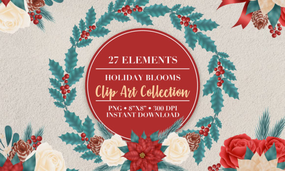 Download Christmas Flower Clip Art - Clip Collection