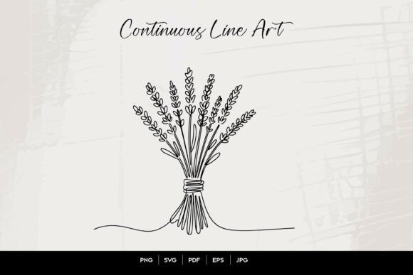 Download Lavender Bouquet Line Art - Bouquet Collection