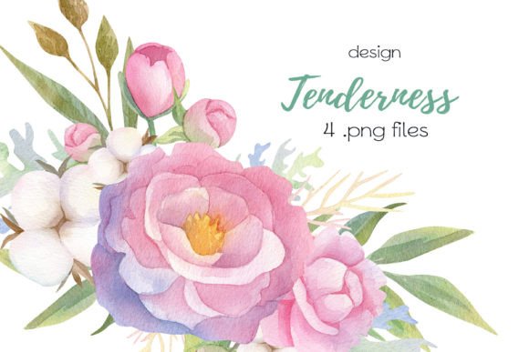 Download Watercolor Delicate Flowers Design - Premium Resources