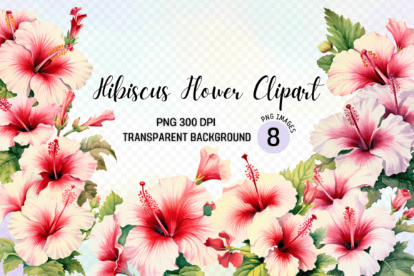 Download Hibiscus Flower Clipart Design Bundle - Clip Collection
